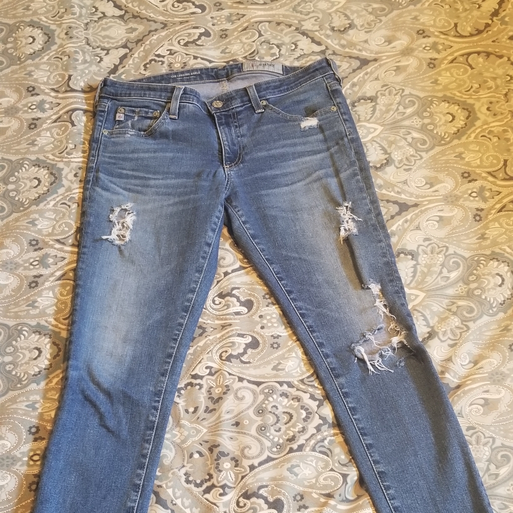 Ag The Legging Ankle Jeans Distressed